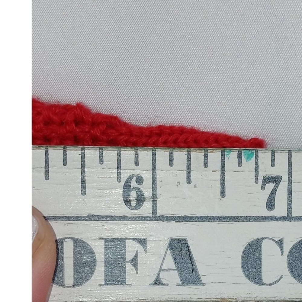 Vintage Barry & Me Red Knit Cropped Short Sleeve Sweater Women USA Made - Picture 8 of 11